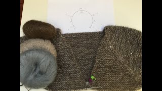 Быстрый расчёт петель для изделия с V - образным вырезом( Raglan).