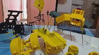 Прицеп  ПТС - 12  3D печать масштаб 1.43