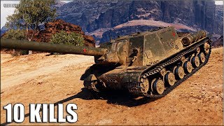 ИСУ-152 ТОПОВАЯ ПУШКА ? 10 ФРАГОВ ? World of Tanks лучший бой пт 8 уровень