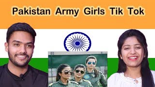 Indian Reaction on Pakistan Army Girls Tik Tok | Swaggy d