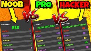 NOOB vs PRO vs HACKER | One Piece Bizarre Adventures Version (Roblox)