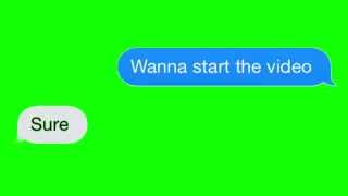 Text Message green screen with sound effects