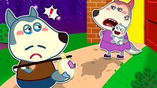 Mommy Wolf, Don't Be Angry With Daddy! - Please Come Back Home! | Stories About Family | @mommywolf