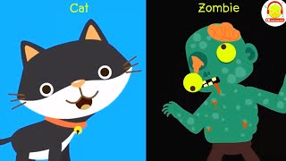 แมวรวมร่างกับซอมบี้ Cat Zombie Fusion Animation + เพลงแมว เพลงกลัวผี
