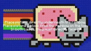 Minecraft Tutorial: Piston Animated Nyan Cat!