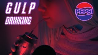 ASMR/ drinking, gulping/ PEPSI