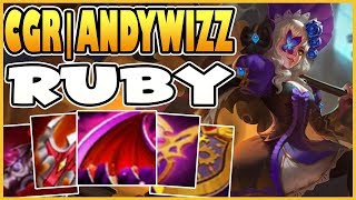 Top 1 Global Ruby by CGR|AndyWizZ ~ Build & Gameplay Mobile legends