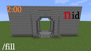 Как быстро строить стены и как узнать Nid предмета в Minecraft  без модов и плагинов