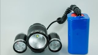 Farol Para Bike 3 Leds JWS - WS-913 Luz por mais de 4hrs - TIOCHICOSHOP