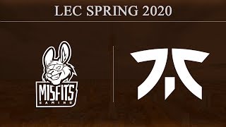 Misfits vs Fnatic | LEC Spring 2020 (25th January 2020)