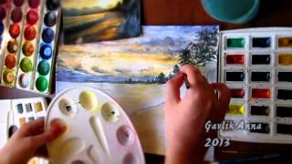 Байкал. Акварель / Speed painting (Watercolor)