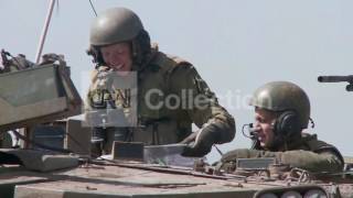 ISRAELI TANKS POSITIONING AT SYRIAN BORDER
