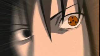 Sasuke quema a obito con el Amaterasu