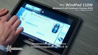 MSI WindPad 110W - Prova Windows 8 Developer Preview 64bit