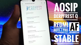 [Android 10] AOSIP Deprfrest Q ||REDMI NOTE 7 PRO || REVIEW || Smooth Af