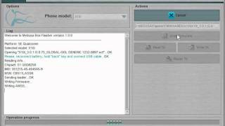 Xperia X10i - Write Firmware with Medusa Box Flasher