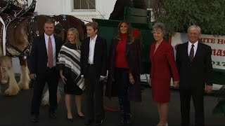 Melania Trump Welcomes WH Christmas Tree