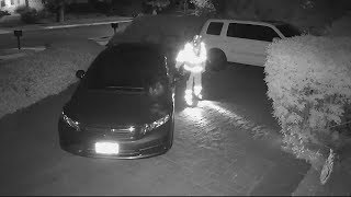 Super hero or evil villain?  Video catches mystery man on a mission