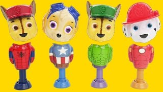 Paw patrol popping toys to learn colors