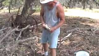 Flintknapping, collecting Texas flint