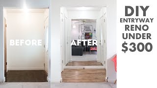 DIY Entryway / Foyer Renovation Under $300 | Modern Builds