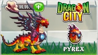 Dragon City - Pyrex Dragon [DC 2056 Island - Full Unlock 2017]