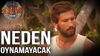 Adem, dokunulmazlık oyununda neden oynamayacak? | 107. Bölüm | Survivor 2018