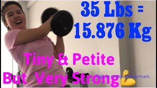 Weight Lifting | Petite Tiny But So Strong By Witty Bonita