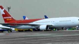 Boeing 767-300ER NordWind Аэропорт Иркутск