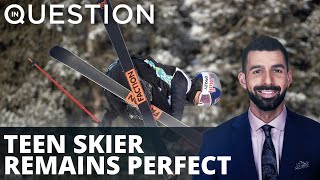 Teen freestyle skier remains perfect, captures crystal globe