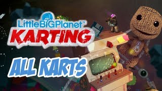 LittleBigPlanet™ Karting - ALL KARTS (W/ ALL SUSPENSIONS AND ITEMS) HD