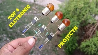 TOP 4 ELECTRONIC PROJECTS WITH TRANSISTOR BC547, MOSFET IRF Z44N & TTP223 SENSOR