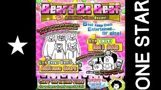 [The Battle Cats] Bears be Bare: All stages (1 Star)
