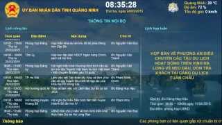 Bảng thông tin Văn phòng UBND Tỉnh Quảng Ninh