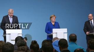 LIVE: Joint press briefing follows week-long German coalition talks