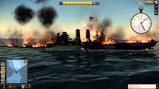 Let's Play Silent Hunter 5: Gameplay Sinking USA Battleships & Carriers Part 3 FULL HD