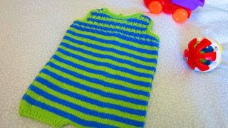 Вяжем полосатый комбинезон/knit jumpsuit