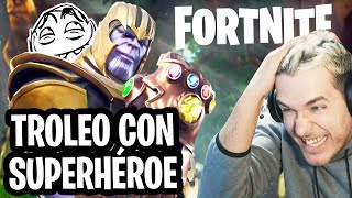 TIRO EL GUANTE AL AGUA | TROLEO CON THANOS EN FORTNITE