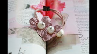 DIY-Hướng dẫn làm chun buộc tóc đơn giản - Hair String Tutorial