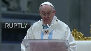 Holy See: Thousands gather in Vatican City for New Year's Day mass