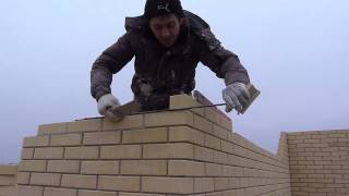 кладка угла .кирпич евро...баер. мастер класс от  Nivok 111