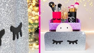 DIY Органайзеры / Комод из картона / Организация косметики СВОИМИ РУКАМИ ? Afinka