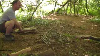Martin Saint's Trap - NaturalBushcraft Gathering in Cornwall