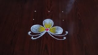 2 Beautiful daily kolams only with ( 3*3 ) dot's