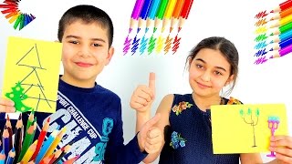 Игры для детей - Рисуем с закрытыми глазами