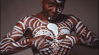 HOW TO PAINT A BODY WITH JUST A BRUSH ?️ (FULL BODY PAINTING )
