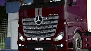 "Ο Λαρισαίος" Mercedes-Benz Actros MP4 1851 Δρομολόγιο Greek Euro Truck Simulator 2, Driver: Pousias