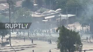 Sudan: Tear gas flies as protesters clash with police in Khartoum