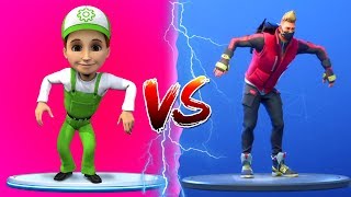 FORTNITE DANCE CHALLENGE - Винтик танцует против доктора полная версия. Кто победит?
