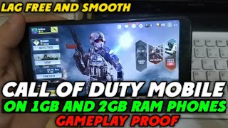 Call of Duty Mobile on 1Gb and 2Gb Ram Phones